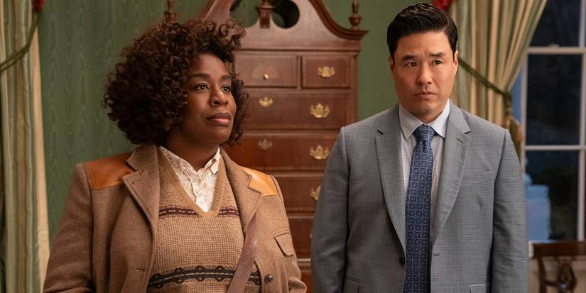Uzo Aduba and Randall Park in Netflix's The Residence