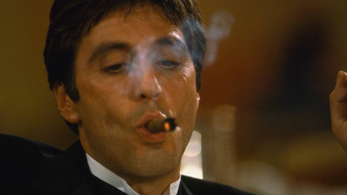 al pacino cigarette Al Pacino's Crime Classic 'Scarface' Hits Free Streaming