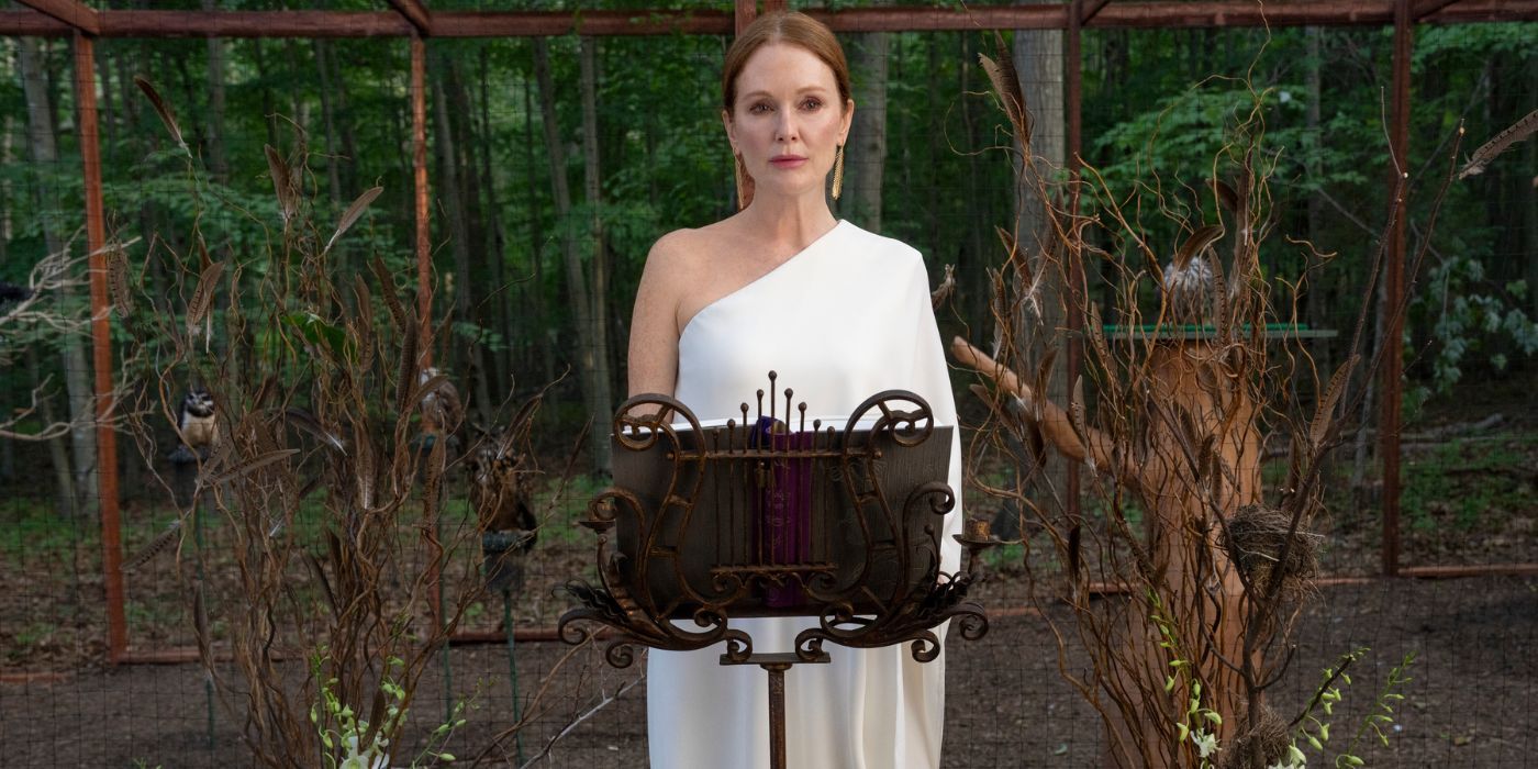 julianne moore green dress sirens Netflix Releases First Look at Moore/Meghann Fahy's 'Sirens' mexican dress