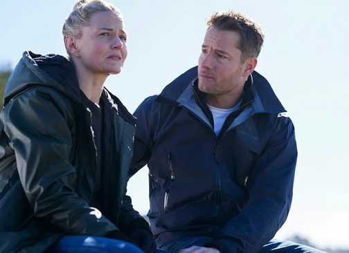 Colter comforting Lizzy outside in Tracker