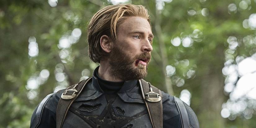 Chris Evans as Captain America in Avengers Infinity War