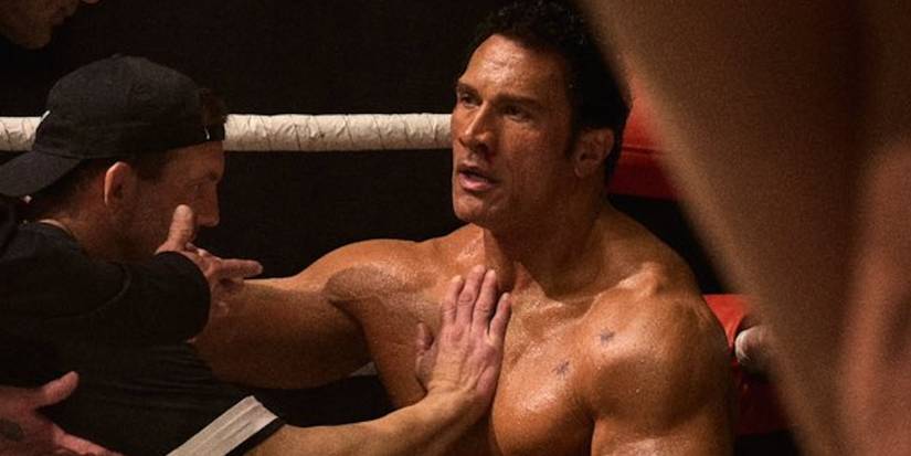 Dwayne Johnson in The Smashing Machine.