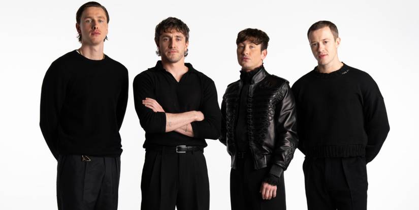 Harris Dickinson, Paul Mescal, Barry Keoghan, and Joseph Quinn as The Beatles in Sam Mendes' 4 movie