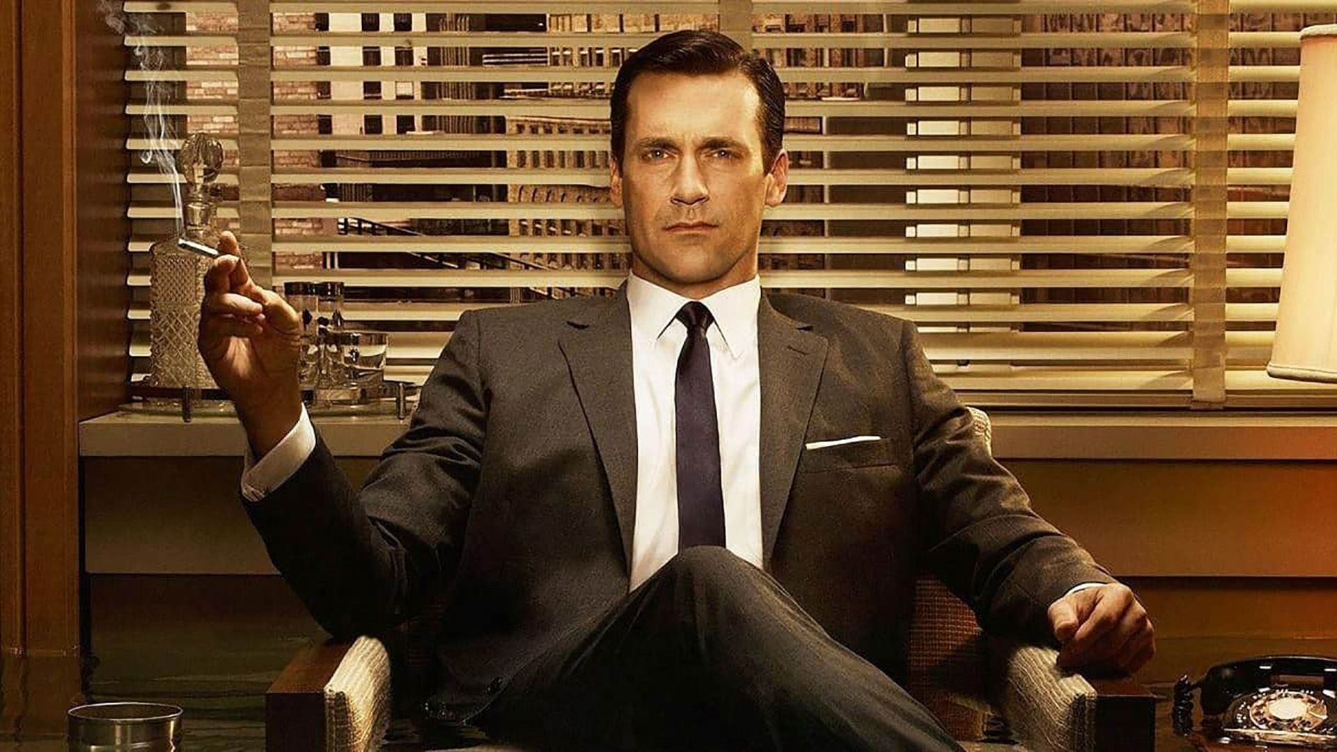 mad men don draper smoking