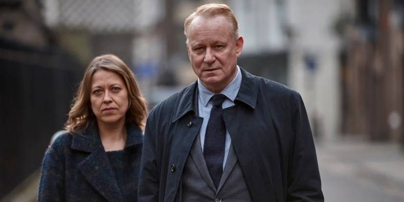 Stellan Skarsgård and Nicola Walker in River (2015)