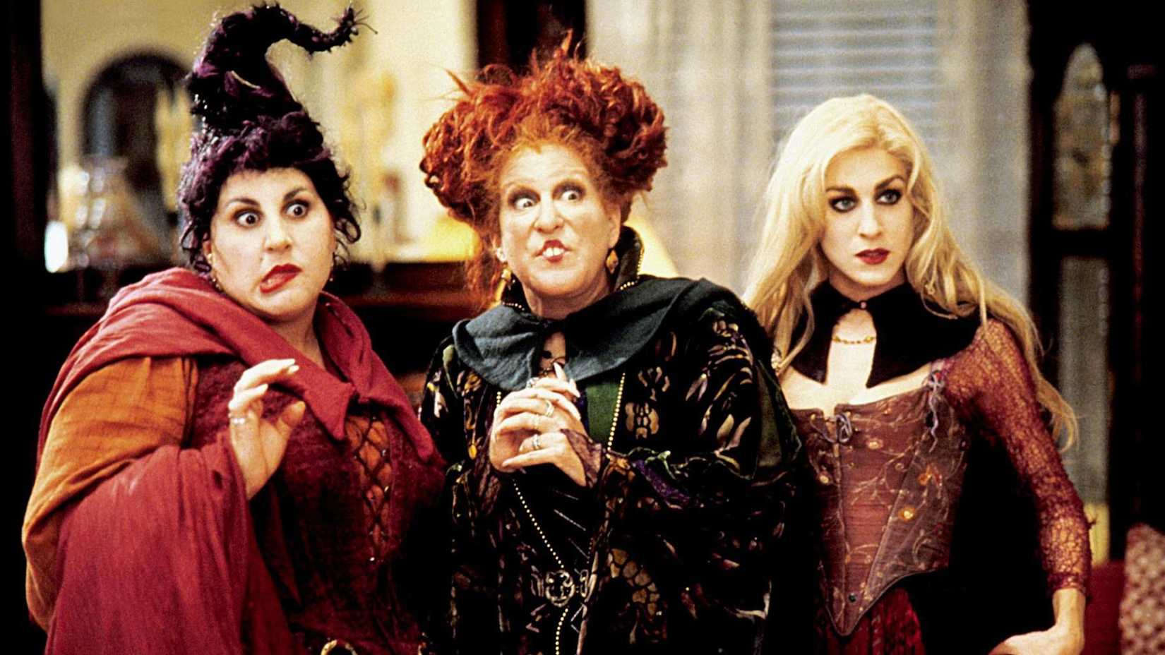 The Sanderson sisters in Hocus Pocus