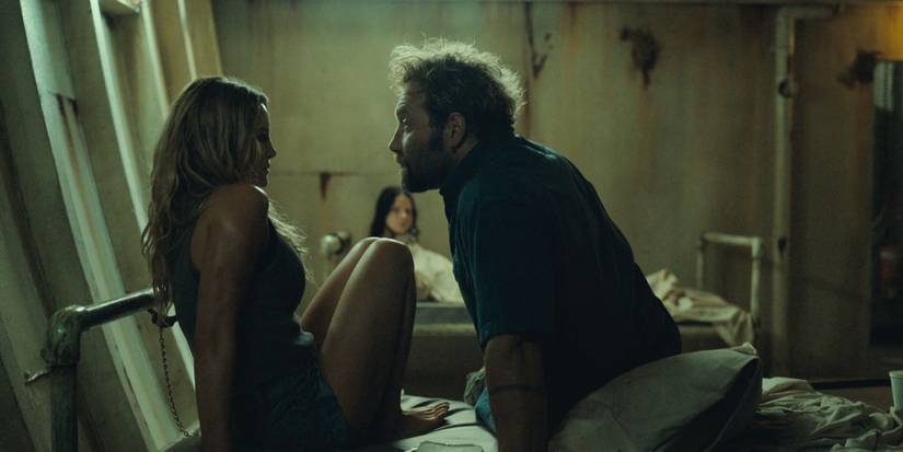 Hassie Harrison and Jai Courtney in Dangerous Animals (2025)
