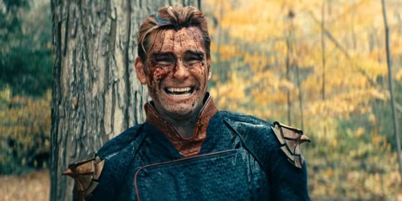 Homelander covered in blood in The Boys
