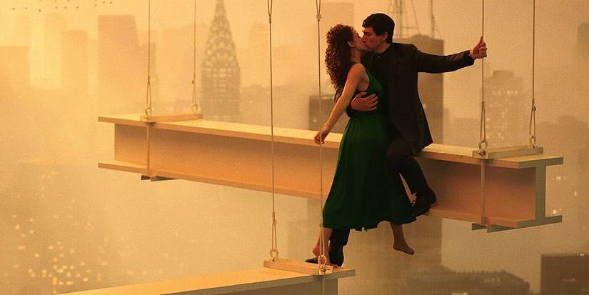 Adam Driver Kissing on Scaffolding in Megalopolis