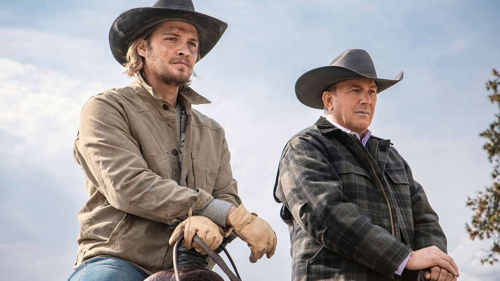 Luke Grimes & Kevin Costner in Yellowstone