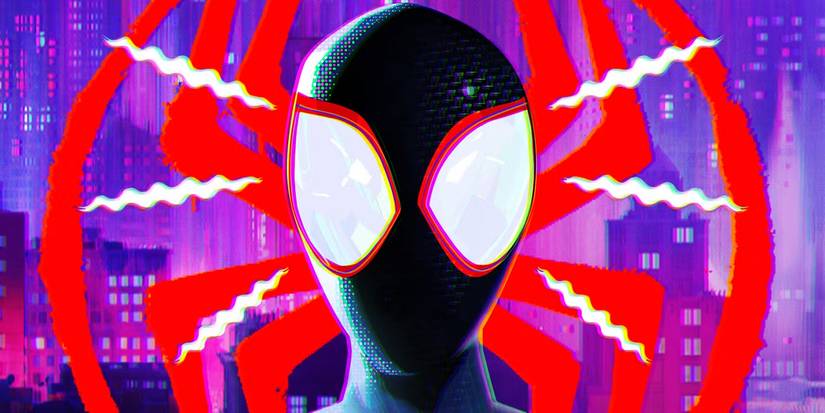 Miles Morales com sentido aranha em Spider-Verse