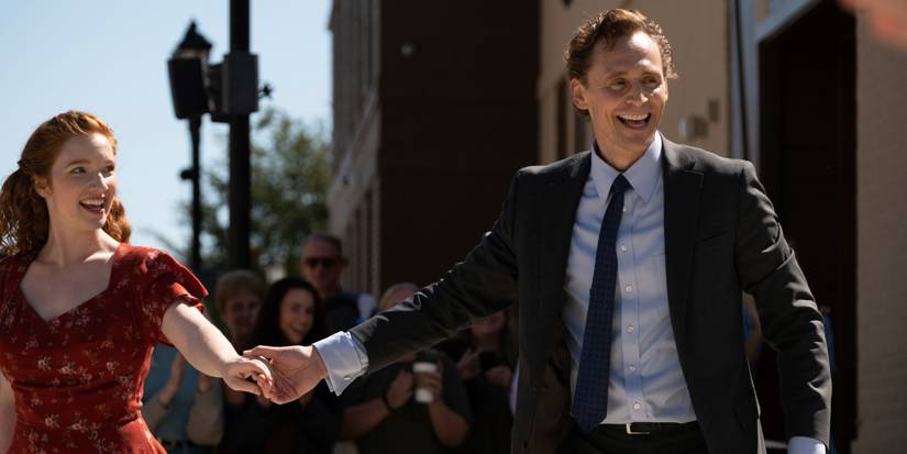 Tom Hiddleston and Annalise Basso in The Life of Chuck