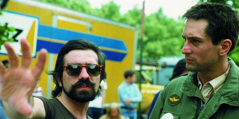 Taxi Driver cast with director