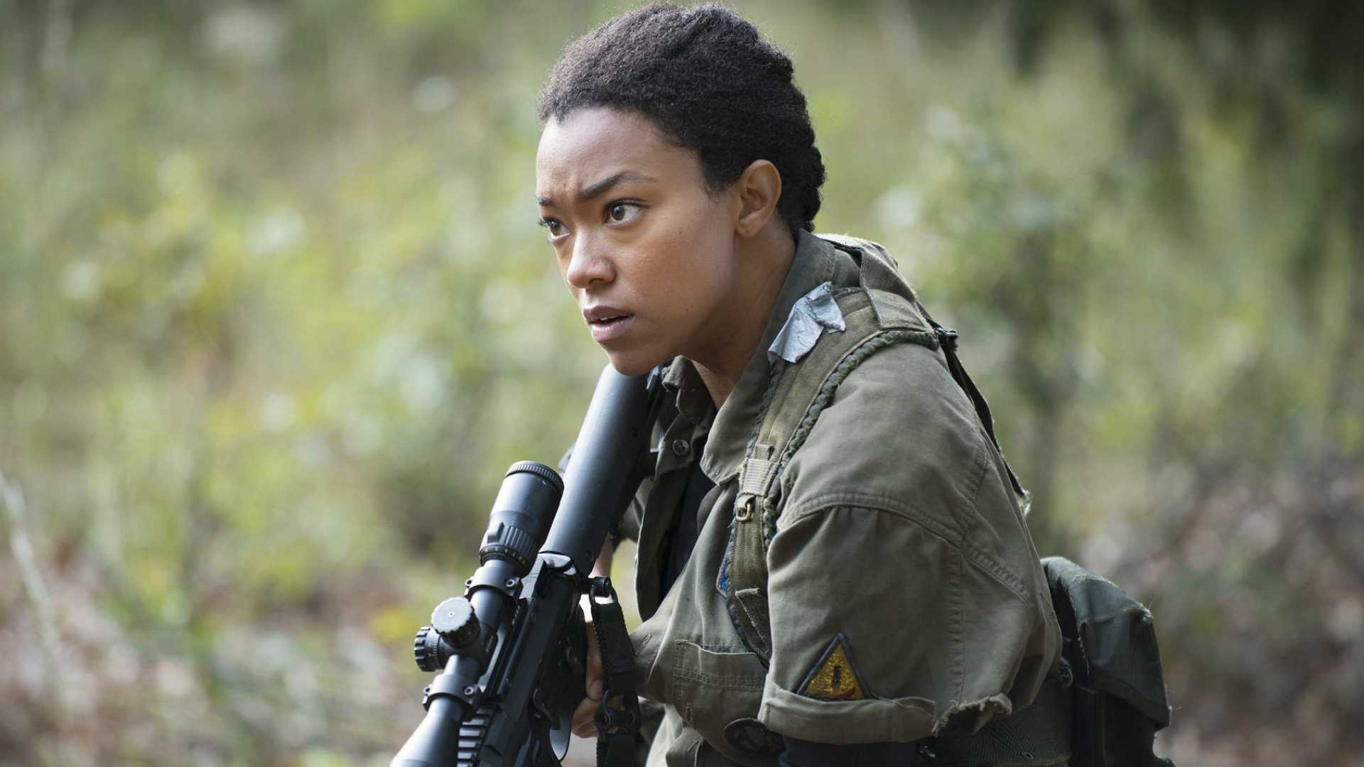 Sonequa Martin-Green as Sasha in The Walking Dead