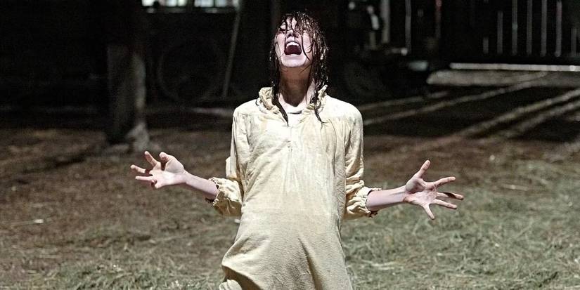 A girl looks possessed in the exorcism of Emily rose