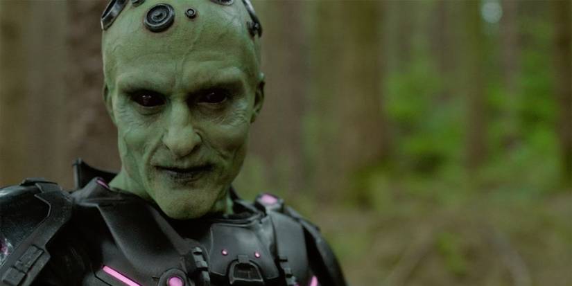 Brainiac in Krypton standing in the forest