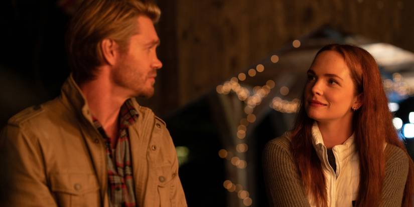 Chad Michael Murray and Morgan Kohan as Cal and Maggie in Sullivan's Crossing