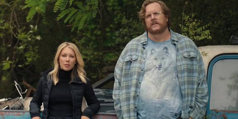 Emila Harcourt and John Economos in Shazam! Fury of the Gods