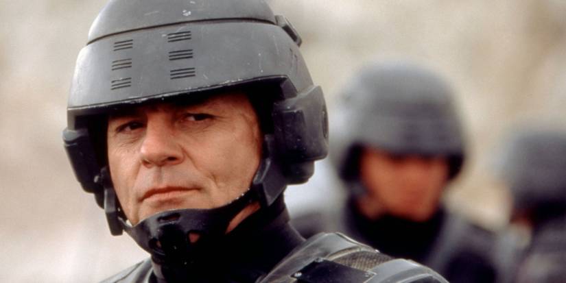 Michael Ironside as Lieutenant Jean Rasczak in Starship Troopers