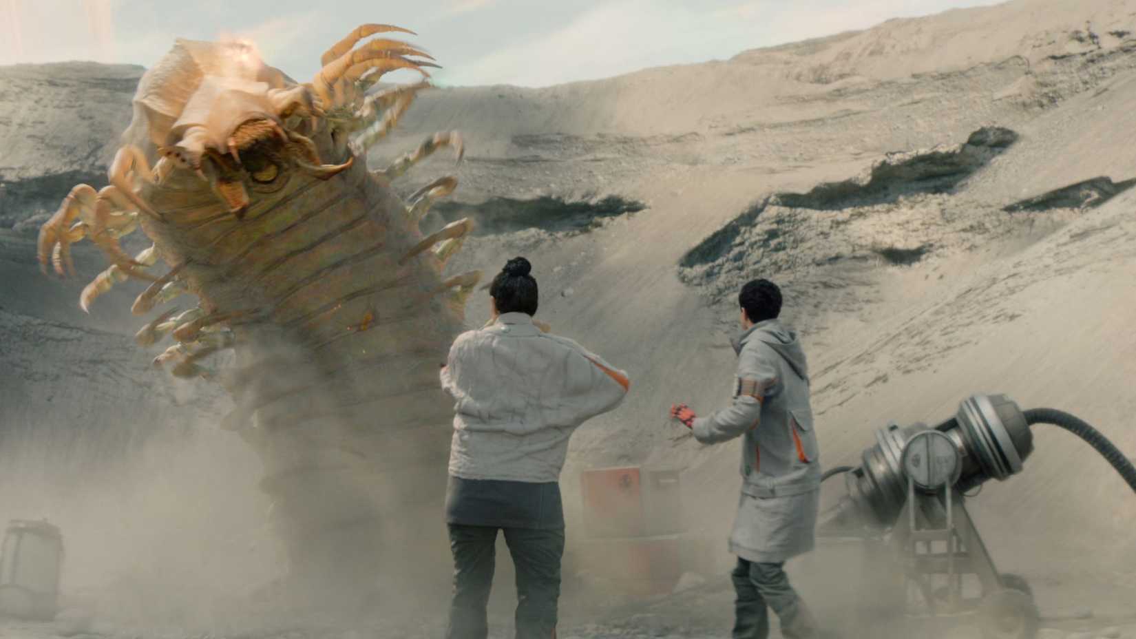 An alien creature from the series 'Murderbot.'