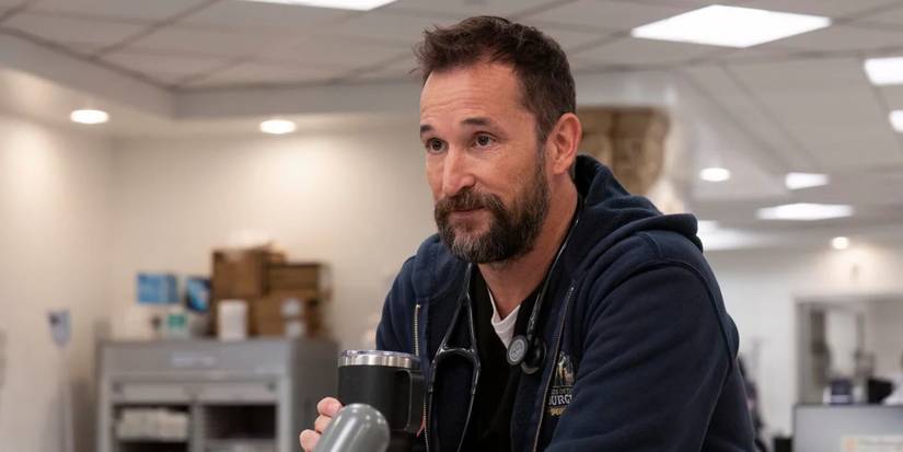 Noah Wyle as Dr. Michael "Robby" Robinavitch in HBO's The Pitt.