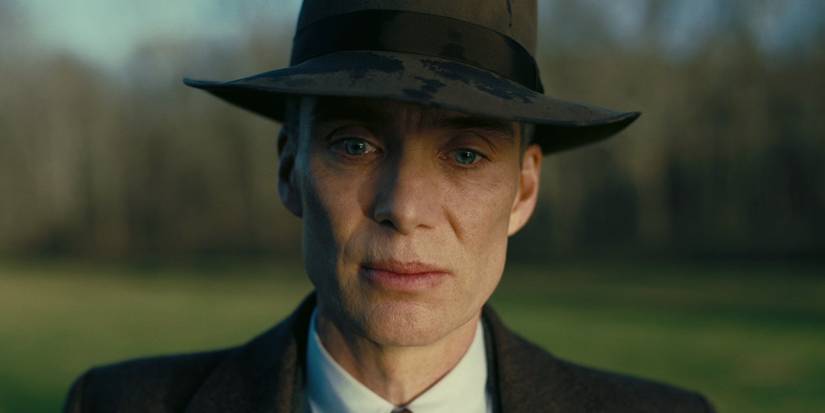 Cilliam Murphy as Oppenheimer looks vexed in Oppenheimer