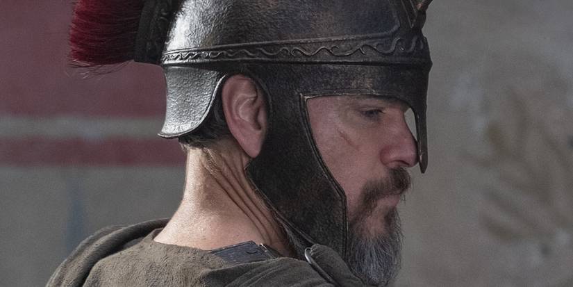 Matt Damon in The Odyssey wearing armor