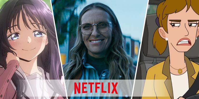 A custom image of three Netflix shows including The Fragrant Flower Blooms With Dignity, Haunted Hotel, and Wayward