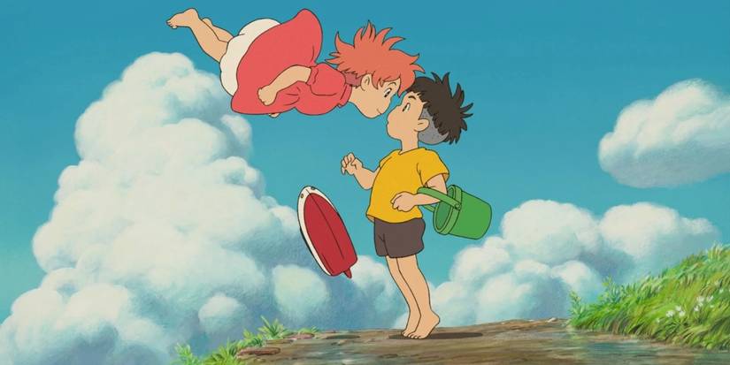 A girl & boy almost kiss in Ponyo