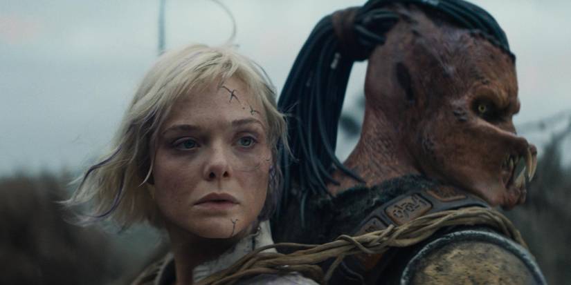Elle Fanning Dimitrius Schuster Koloamatangi Predator Badlands