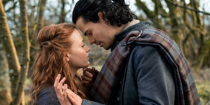 Jamie Roy and Harriet Slater in Outlander Blood of My Blood (2025)
