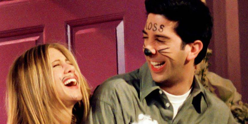 Jennifer Aniston and David Schwimmer in Friends