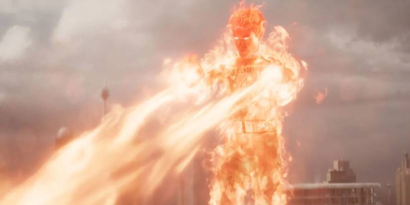 Joseph Quinn in as The Human Torch in The Fantastic Four First Steps