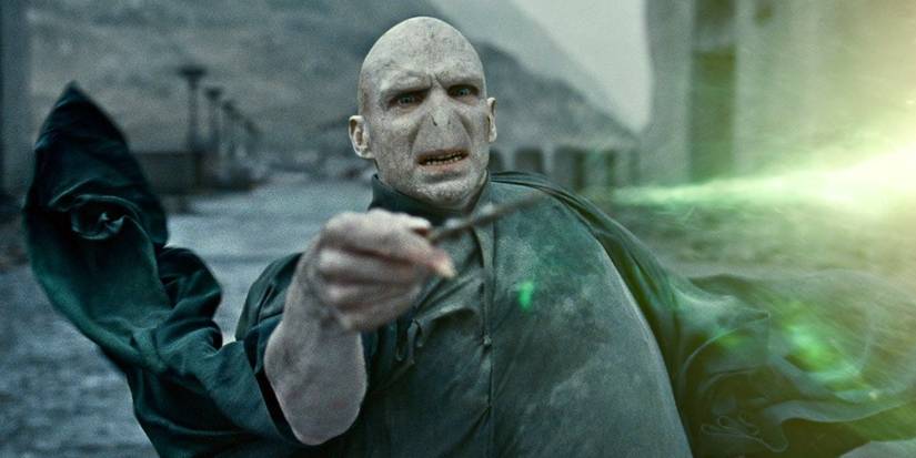 Ralph Fiennes as Voldemort in Harry Potter Deathly Hollows Part 2