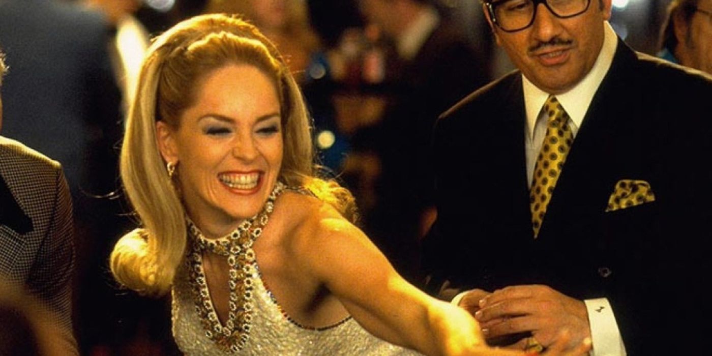 sharon stone casino gold dress Sharon Stone shares throwback of iconic sequin fashion moment
