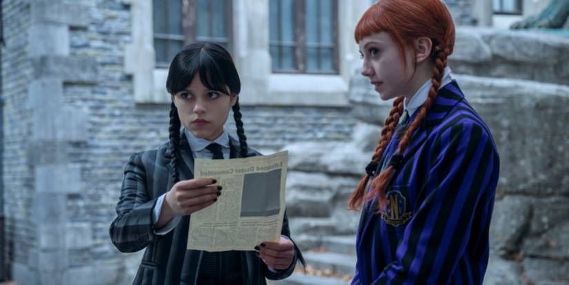 Wednesday and Agnes in Wednesday Season 2