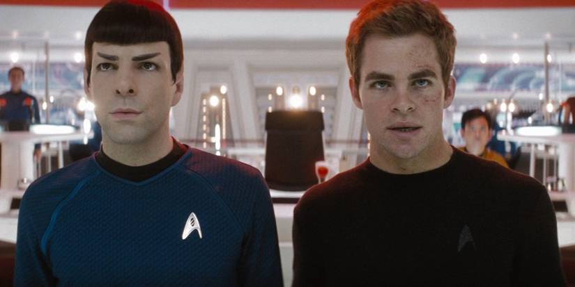Zachary Quinto & Chris Pine in Star Trek
