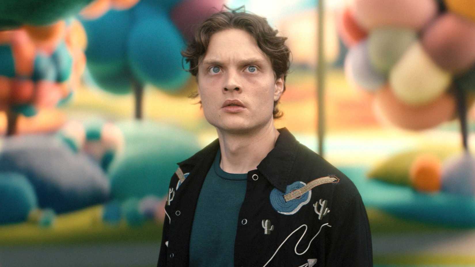 Asa Germann in Gen V looking up at something off-screen