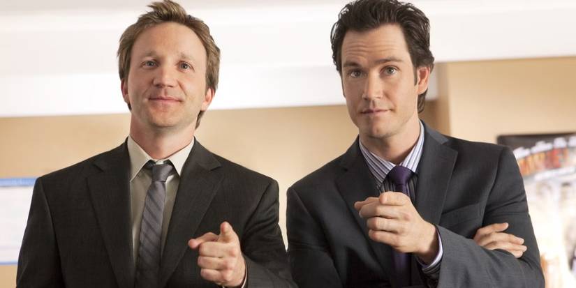 Breckin Meyer & Mark-Paul Gosselaar as the titular lawyers in Franklin & Bash
