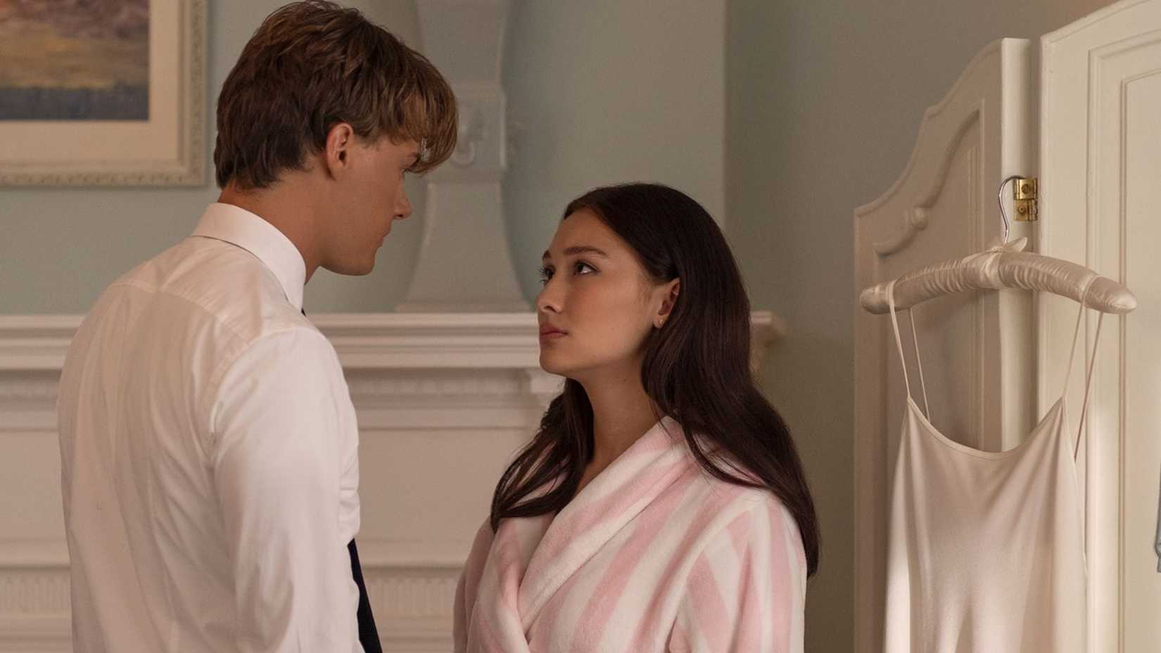 Christopher Briney and Lola Tung as Conrad and Belly in The Summer I Turned Pretty