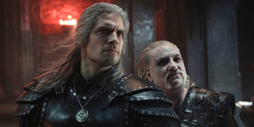 Henry Cavill as Geralt and Kim Bodnia as Vesemir in Netflix's The Witcher Season 4 recasting