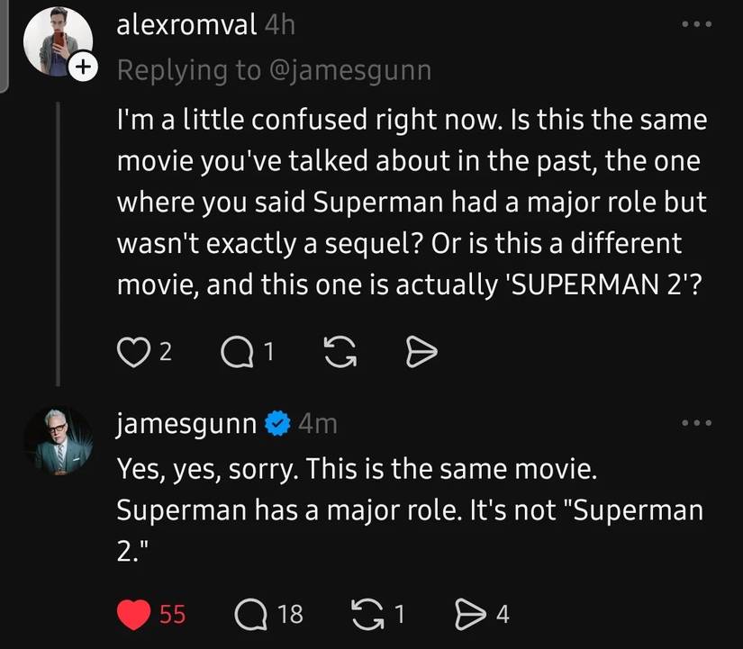 James Gunn Superman 2 Update sequel man of steel david corenswet