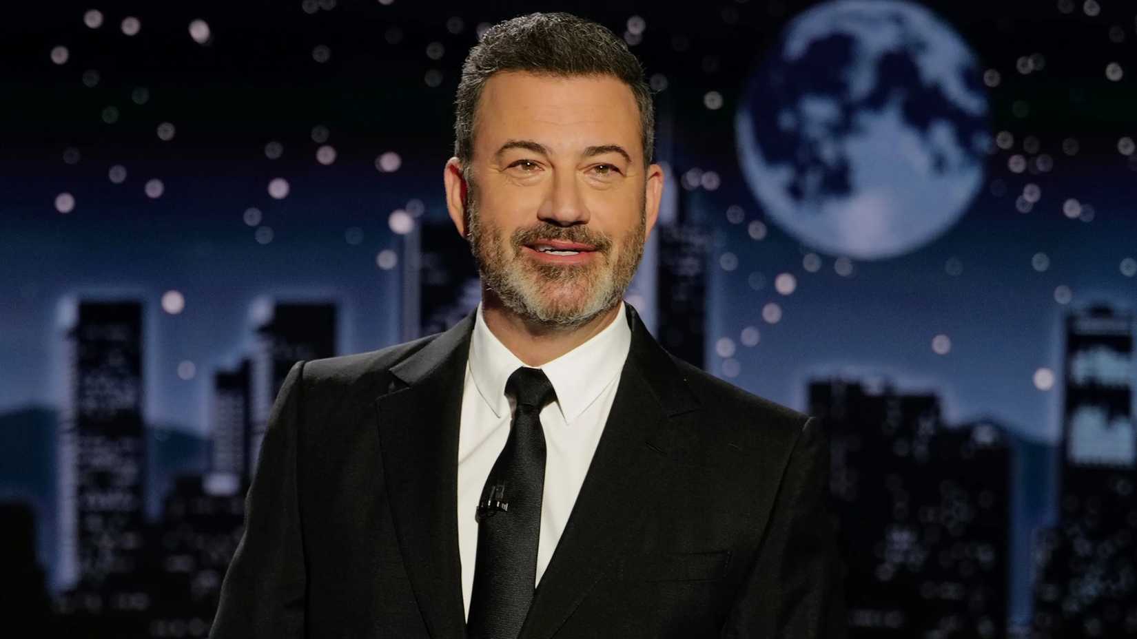 Jimmy Kimmel wearing a suit on Jimmy Kimmel Live!