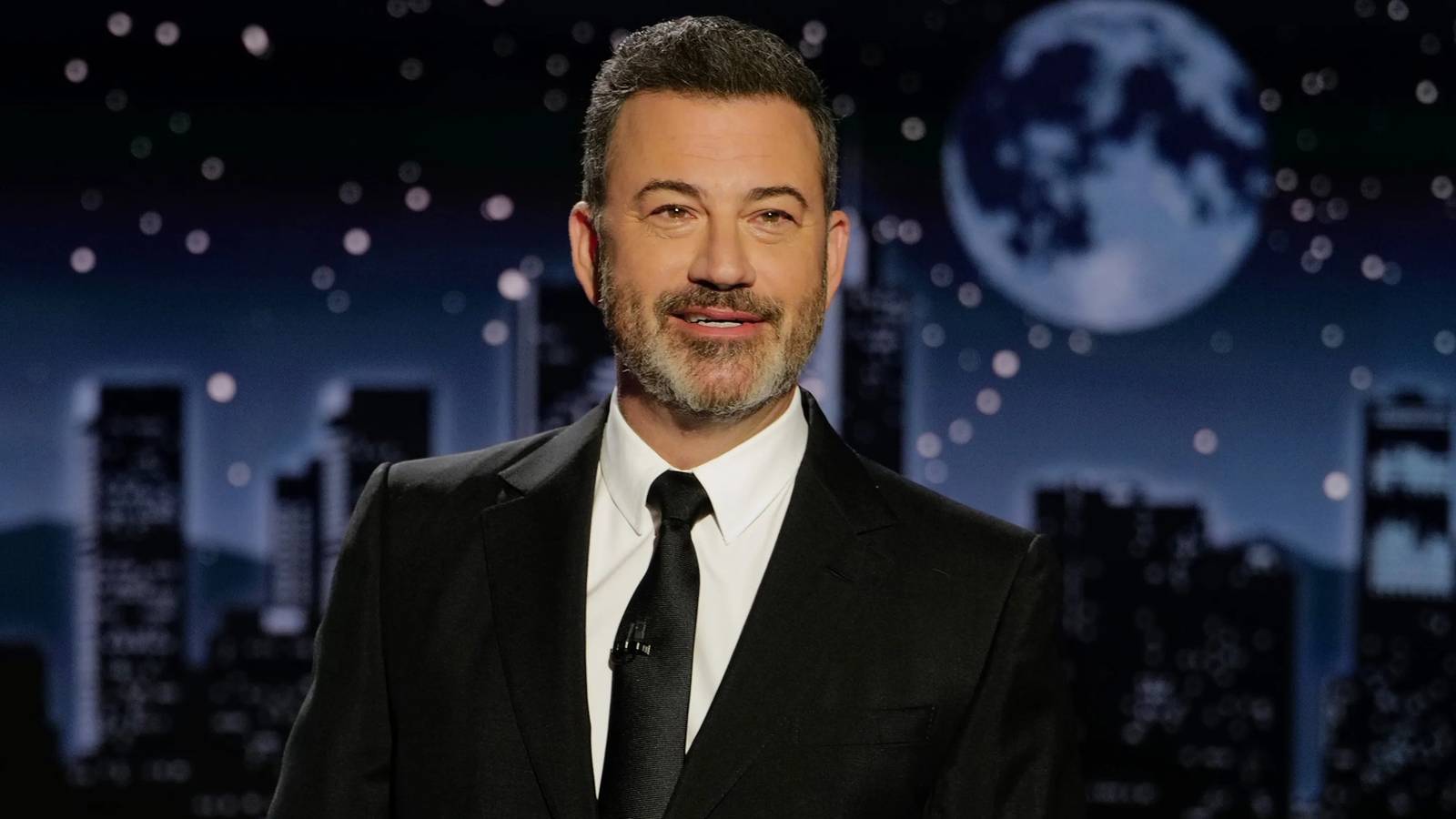Jimmy Kimmel wearing a suit on Jimmy Kimmel Live!