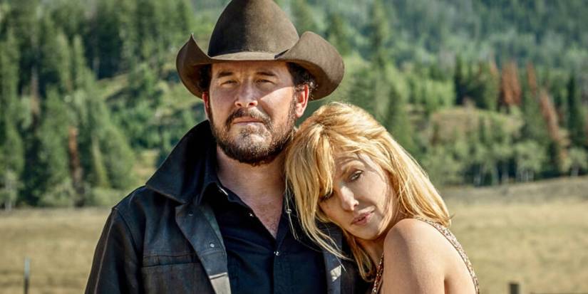 Kelly Reilly as Beth, Cole Hauser as Rip in Yellowstone