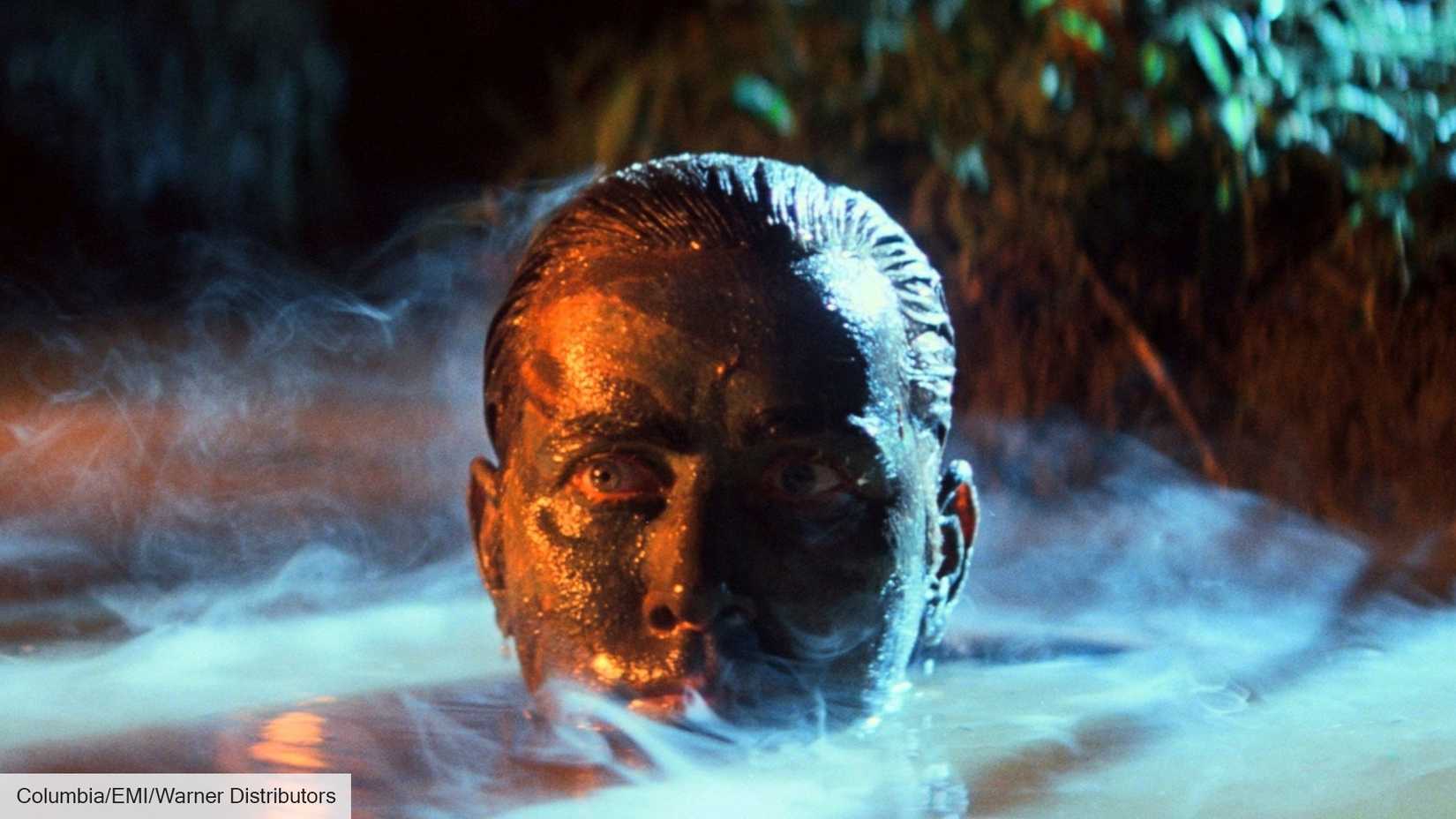 Martin sheen emerges from the water in apocalypse now