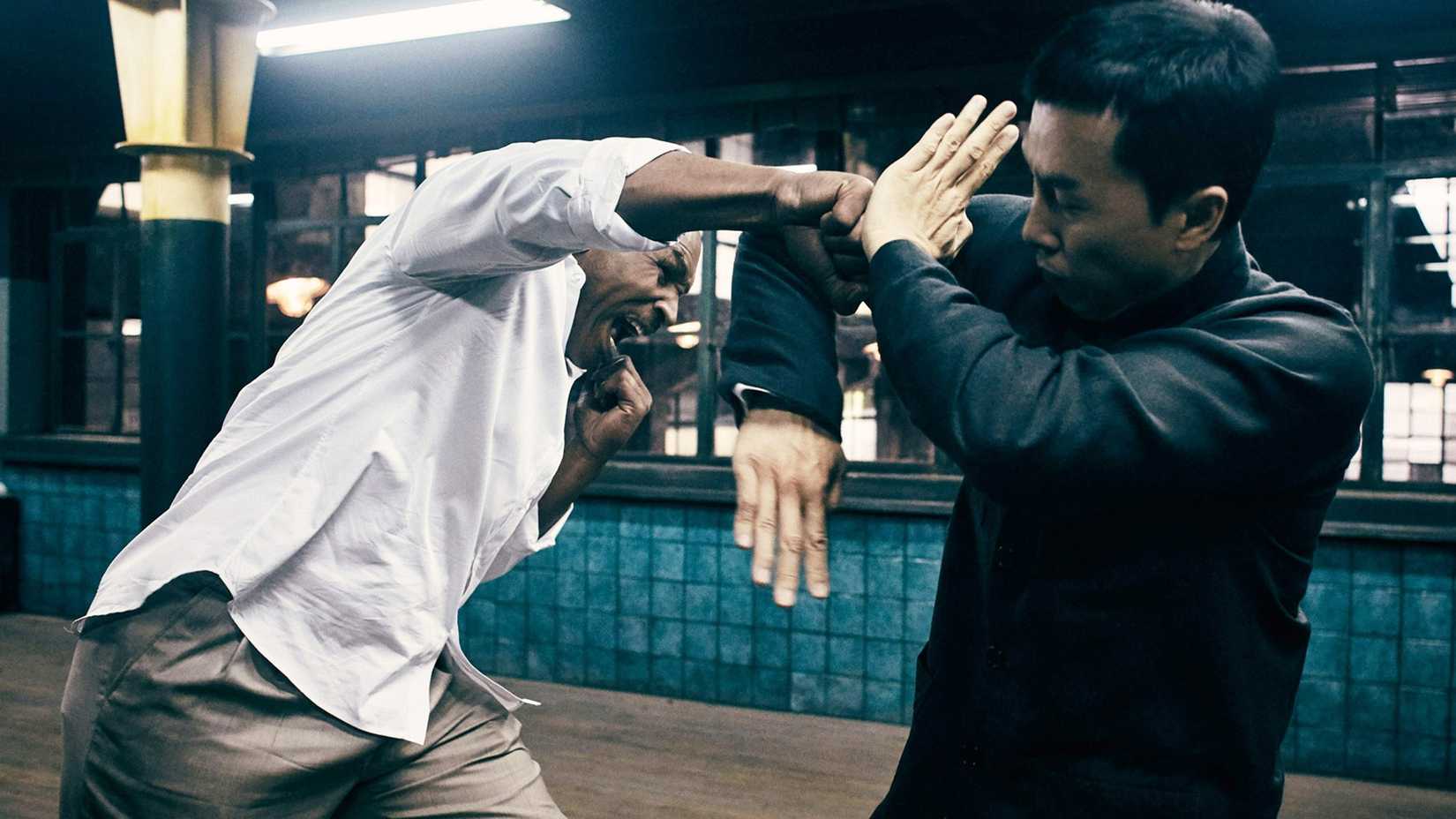 Donnie Yen and Mike Tyson in Ip Man 3.