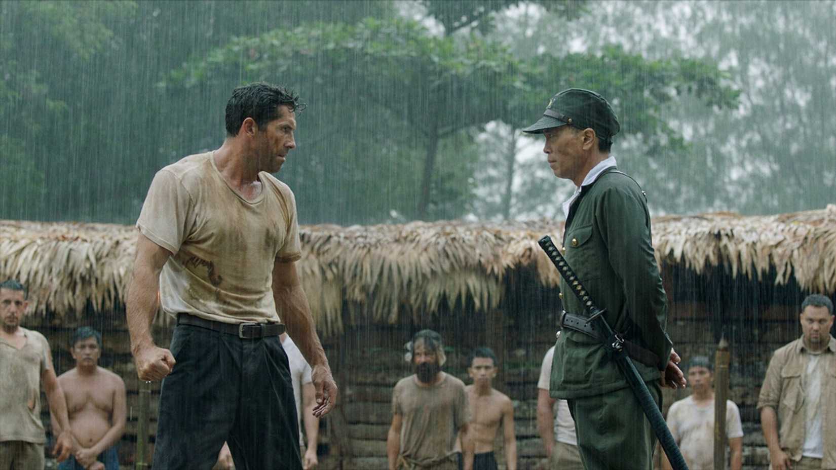 James faces off with a soldier in Prisoner of War
