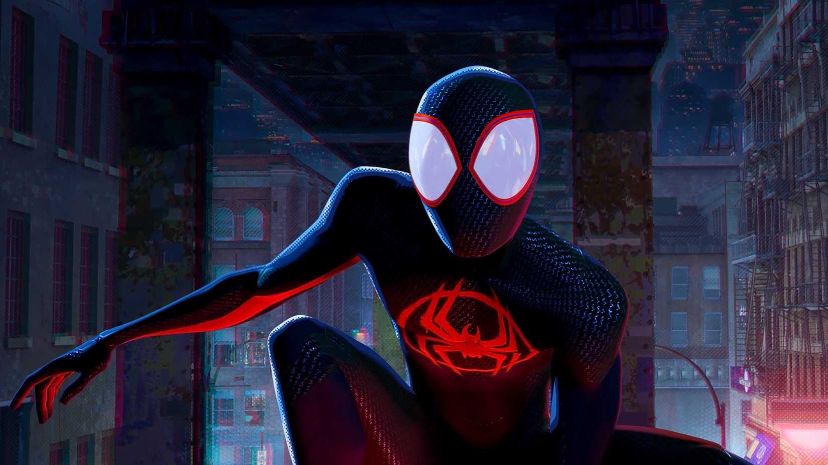 Miles Morales suited up in Spider-Man: Across the Spider-Verse