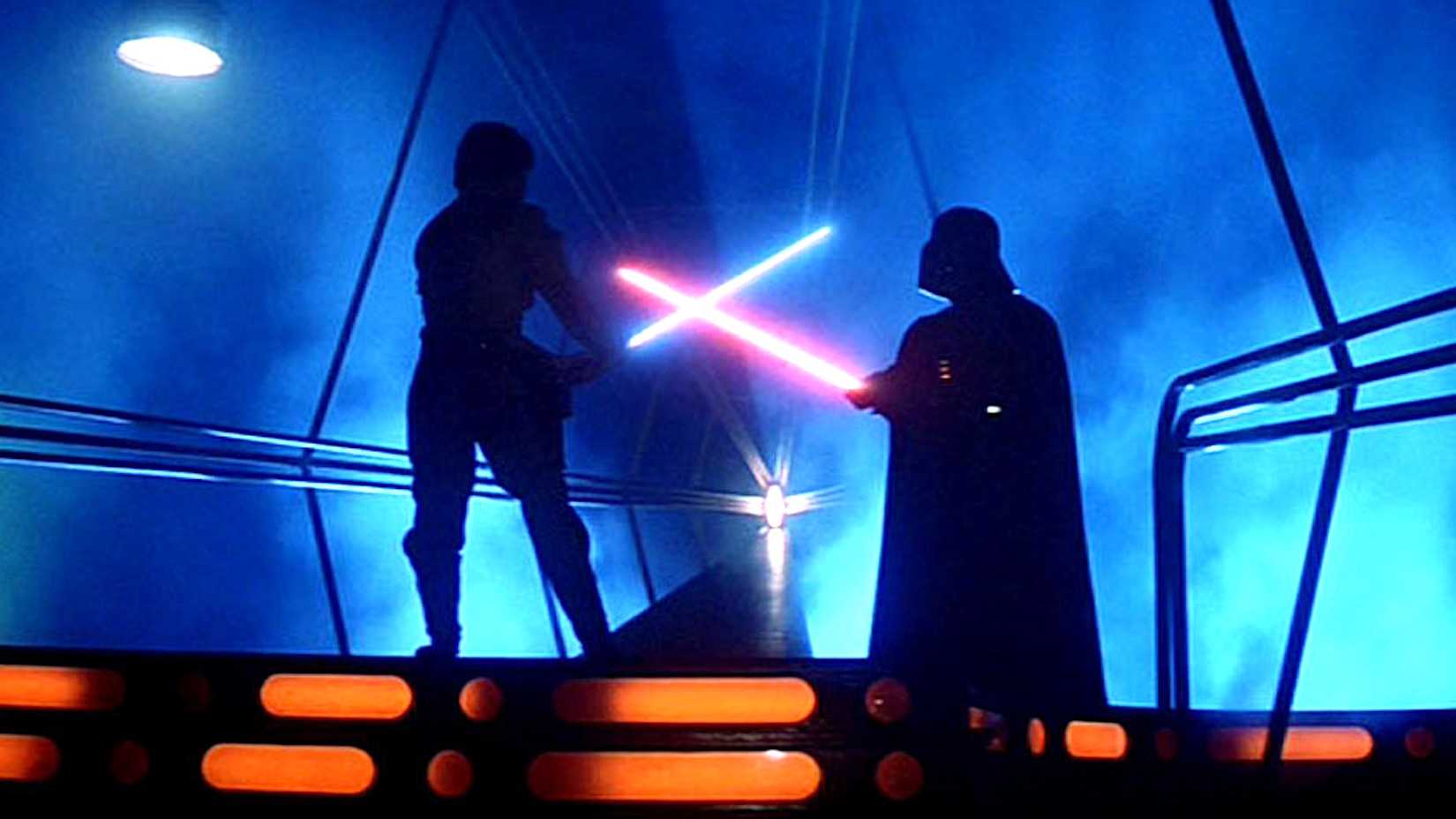 Luke Skywalker and Darth Vader's lightsaber duel in Star Wars: Episode V – The Empire Strikes Back